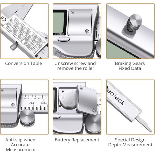 [아마존베스트]Neoteck 8 inch Digital Caliper, Stainless Electronic Calipers Measuring Tool, Fractions/inch/Millimeter Conversion - [Upgrade]