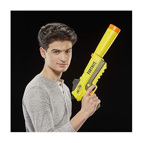 너프 NERF Fortnite SP-L Elite Dart Blaster with Detachable Barrel and 6 Official Nerf Fortnite Elite Darts (Amazon Exclusive)