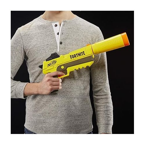 너프 NERF Fortnite SP-L Elite Dart Blaster with Detachable Barrel and 6 Official Nerf Fortnite Elite Darts (Amazon Exclusive)