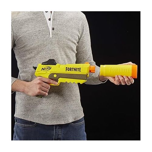 너프 NERF Fortnite SP-L Elite Dart Blaster with Detachable Barrel and 6 Official Nerf Fortnite Elite Darts (Amazon Exclusive)