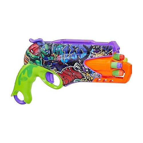 너프 NERF Teenage Mutant Ninja Turtles Blaster, 10 Elite Darts, Toy Foam Blasters, Ages 8 and Up