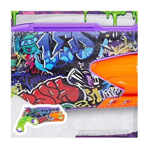 너프 NERF Teenage Mutant Ninja Turtles Blaster, 10 Elite Darts, Toy Foam Blasters, Ages 8 and Up