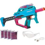 Nerf Pro Gelfire X MrBeast Full Auto Blaster & 20,000 Gelfire Rounds, 300 Round Hopper, Rechargeable Battery, Eyewear, Ages 14 & Up