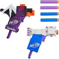 Nerf MicroShots Minecraft Ender Dragon and Elder Guardian Mini Blaster 2-Pack, 4 Elite Darts, Pull to Prime Handle (Amazon Exclusive)