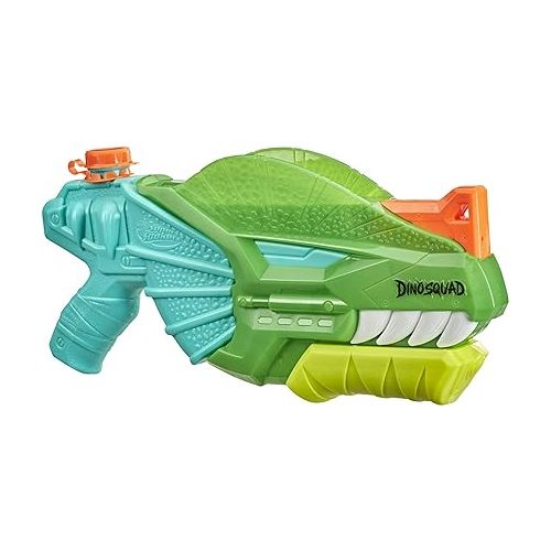 너프 NERF Super Soaker DinoSquad Water Blaster, Pump-Action for Outdoor Summer Games, for Kids, Teens & Adults