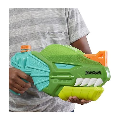 너프 NERF Super Soaker DinoSquad Water Blaster, Pump-Action for Outdoor Summer Games, for Kids, Teens & Adults
