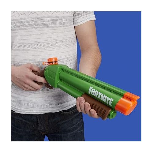 너프 NERF Super Soaker Fortnite Pump-SG Water Blaster, Pump-Action, for Kids, Teens & Adults