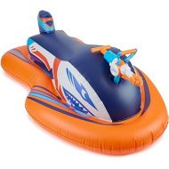 NERF Super Soaker Stormforce Ride-On Racer - Inflatable Pool Float with Pool-Fed Mega Water Blaster