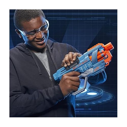 너프 NERF Elite 2.0 Commander RD-6 Dart Blaster, 12 Darts, 6-Dart Rotating Drum, Outdoor Toys, Ages 8 and Up