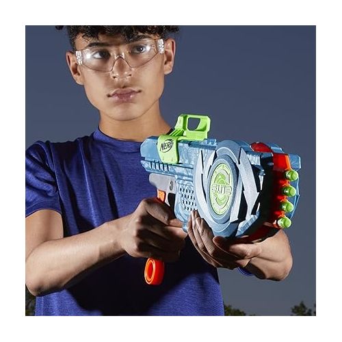 너프 NERF Elite 2.0 Flip-8 Blaster with 8-Dart Capacity, Multicolor, Unisex Kid Toy