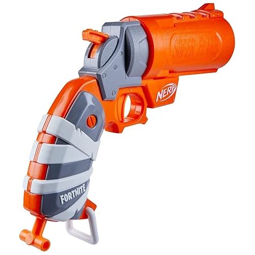 너프 Nerf Fortnite Flare Dart Blaster, Break-Open Dart Loading, includes 3 Mega Darts That Whistle Through The Air, Pull-Down Priming Handle