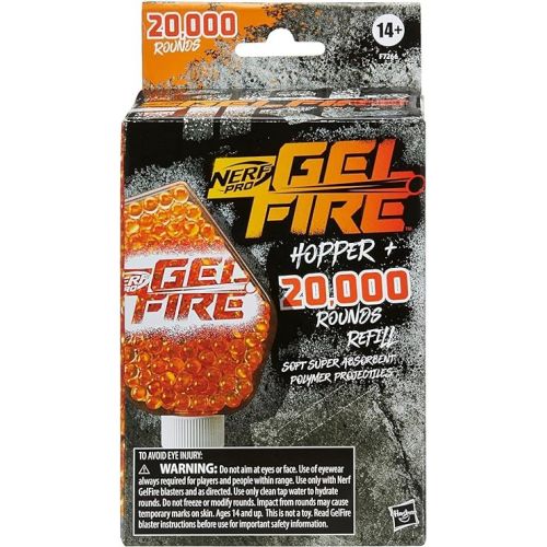 너프 Nerf Pro Gelfire Refill, 20,000 Dehydrated Gelfire Rounds, 1x 800 Round Hopper, Use Pro Gelfire Blasters, Ages 14 & Up