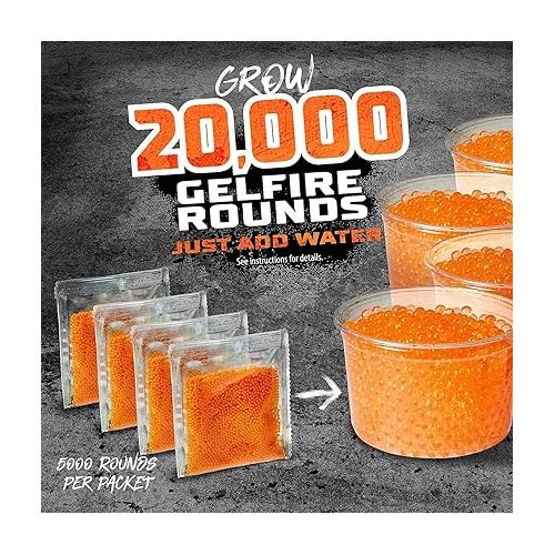 너프 Nerf Pro Gelfire Refill, 20,000 Dehydrated Gelfire Rounds, 1x 800 Round Hopper, Use Pro Gelfire Blasters, Ages 14 & Up