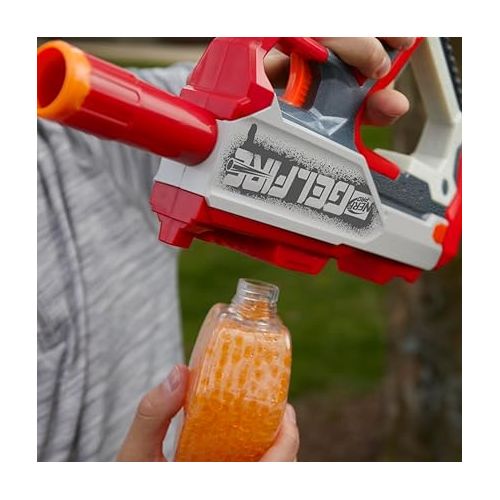 너프 Nerf Pro Gelfire Mythic Full Auto Blaster & 10,000 Gelfire Rounds, 800 Round Hopper, Rechargeable Battery, Eyewear, Ages 14 & Up