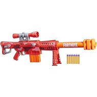 NERF Fortnite Heavy SR Blaster Scope, Big Blaster, 6 Mega Darts, 6-Dart Clip, Kids Toy Foam Blasters, Fortnite Toys for Boys and Girls