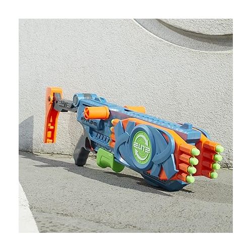 너프 Nerf Elite 2.0 Flipshots Flip-16 Blaster with 16 Dart Barrels That Flip to Double Your Firepower, 16-Dart Capacity, 16 Elite Darts