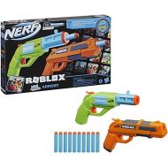 NERF Roblox Jailbreak: Armory, Includes 2 Hammer-Action Blasters, 10 Elite Darts, Code to Unlock in-Game Virtual Item