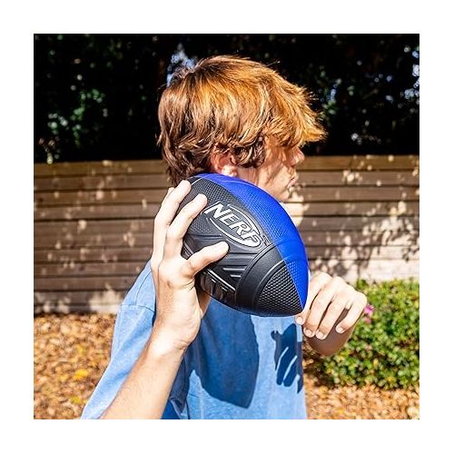 너프 NERF Kids Foam Football - Pro Grip Youth Soft Foam Ball - Indoor + Outdoor Football for Kids - Small NERF Foam Football - 9