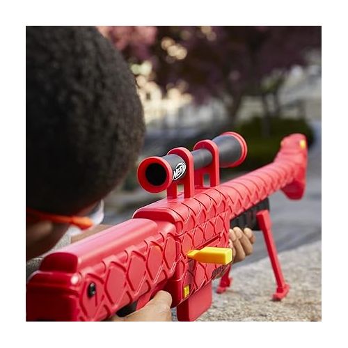 너프 Nerf Roblox Zombie Attack: Viper Strike Sniper-Inspired Blaster with Scope, Code for Exclusive Virtual Item, Roblox Toys for 8 Year Old Boys & Girls and Up, 6-Dart Clip, 6 Elite Darts, Bipod