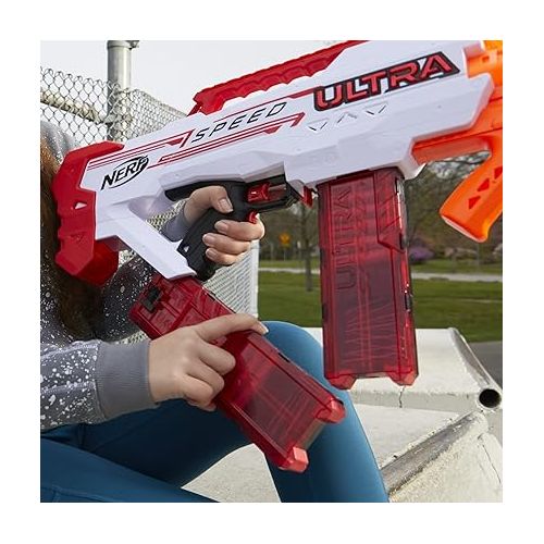 너프 Nerf Ultra Speed Fully Motorized Blaster, Fastest Firing Ultra Blaster, 24 AccuStrike Ultra Darts, Uses Only Ultra Darts