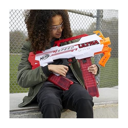 너프 Nerf Ultra Speed Fully Motorized Blaster, Fastest Firing Ultra Blaster, 24 AccuStrike Ultra Darts, Uses Only Ultra Darts