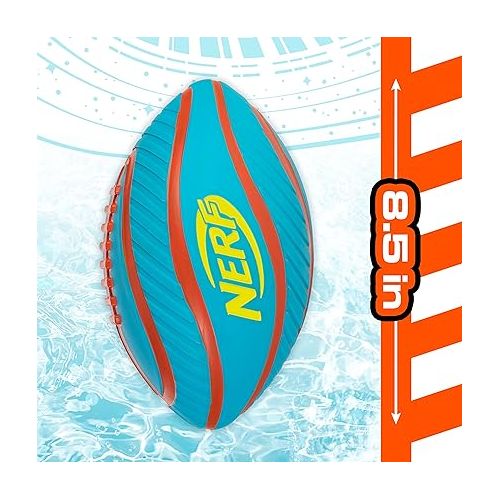 너프 NERF Pool + Beach Water Football - Tidal Toss Pool Football for Water Games - Perfect Pool Toy for Kids - Extra Grip Water-Filled Pool Football