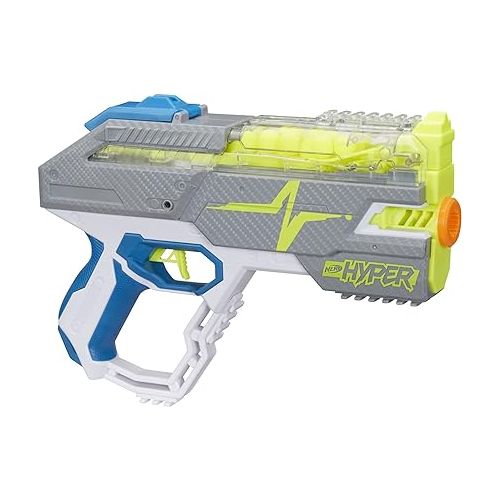 너프 Nerf Hyper Rush-40 Pump-Action Blaster, 30 Hyper Rounds, Eyewear, Up to 110 FPS Velocity, Easy Reload, Holds Up to 40 Rounds