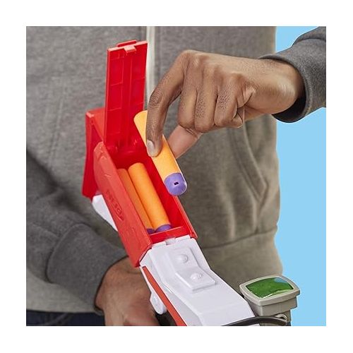 너프 NERF Fortnite Ts Blaster - Pump Action Dart Blaster, 8 Official Mega Fortnite Darts, Dart Storage Stock - for Youth, Teens, Adults, Red