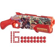 Nerf Marvel Deadpool Blaster, 16 Nerf Rival Accu-Rounds, Pump Action, Breech Load, Gifts for Teens, 14+