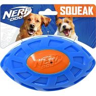 Nerf Dog 6in TPR EXO Squeak Football - Blue/Orange