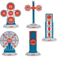 NERF Elite 5-in-1 Target Challenge - Five Unique Targets with Five Stackable Bases Plus Trophy Target Token