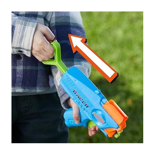 너프 Nerf Elite Racer Easy-Play Dart Blaster 2 Pack, 8 Nerf Elite Darts, Nerf Blaster Outdoor Toys, Ages 6+ (Amazon Exclusive)