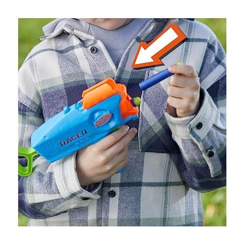 너프 Nerf Elite Racer Easy-Play Dart Blaster 2 Pack, 8 Nerf Elite Darts, Nerf Blaster Outdoor Toys, Ages 6+ (Amazon Exclusive)