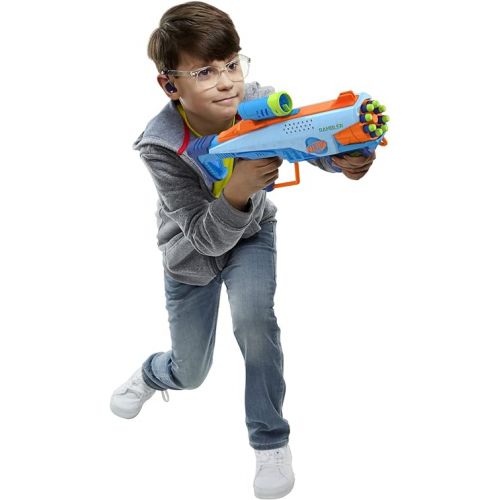 너프 Nerf Elite Junior Rookie Pack, Easy Play Toy Foam Blaster, 32 Nerf Elite Darts, 4 Targets, Nerf Blasters for Kids Outdoor Games, Ages 6 & Up (Amazon Exclusive)