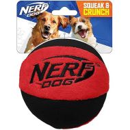 Nerf Dog Trackshot Ball Dog Toy, Lightweight, Durable and Water Resistant, 4.5 Inches, for Medium/Large Breeds, Single Unit, Red