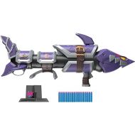 Nerf LMTD League of Legends Jinx Fishbones Blaster, 18 Dart Drum, 18 Elite Darts, 3 Dart Burst, Display Stand