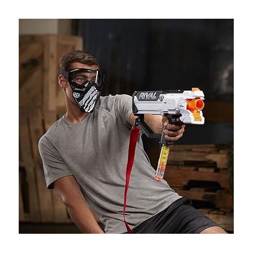 너프 Nerf Rival Phantom Corps Face Mask, White Color Scheme, Breathable Design, Adjustable Band, Nerf Accessories for 14 Year Old Boys and Girls