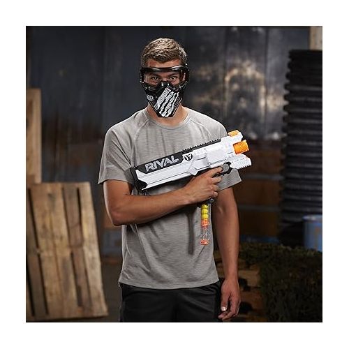 너프 Nerf Rival Phantom Corps Face Mask, White Color Scheme, Breathable Design, Adjustable Band, Nerf Accessories for 14 Year Old Boys and Girls