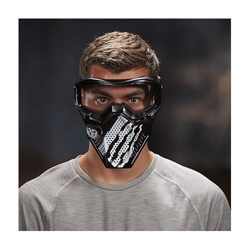 너프 Nerf Rival Phantom Corps Face Mask, White Color Scheme, Breathable Design, Adjustable Band, Nerf Accessories for 14 Year Old Boys and Girls