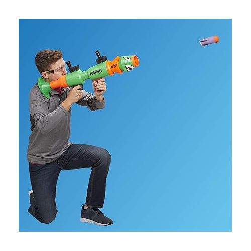 너프 NERF Fortnite Rl Blaster - Fires Foam Rockets - Includes 2 Official Fortnite Rockets - for Youth, Teens, Adults