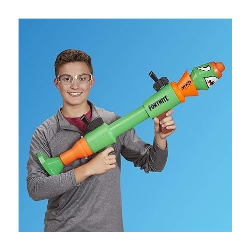 너프 NERF Fortnite Rl Blaster - Fires Foam Rockets - Includes 2 Official Fortnite Rockets - for Youth, Teens, Adults