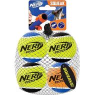 Nerf Dog 2.5in Squeak Tennis Ball 4-Pack, Blue