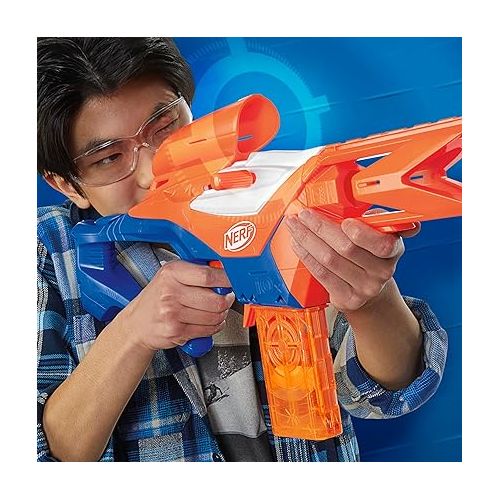 너프 NERF N Series Pinpoint Dart Blaster, 18 N1 Darts Compatible Only N Series Blasters, 10-Dart Clip, Blaster Gifts for Kids