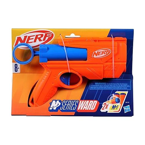 너프 Nerf N Series Ward Blaster, 2 N1 Darts Compatible Only N Series Blasters, Kids Outdoor Games, Ages 8+