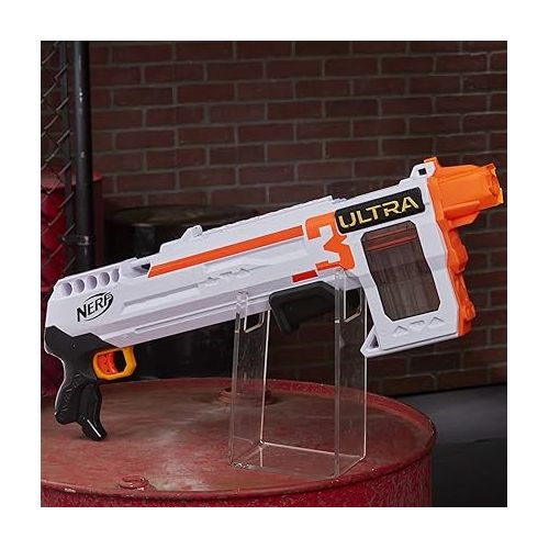 너프 NERF Ultra Three Blaster, Pump-Action, 8-Dart Internal Clip, 8 Ultra Darts, Compatible Only Ultra Darts