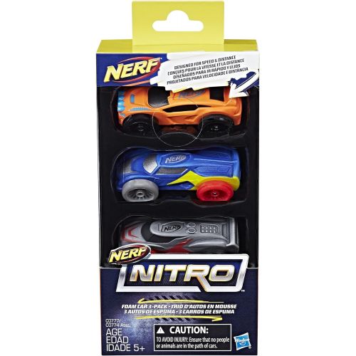 너프 Nerf Nitro Foam Car 3-Pack (Version 3)