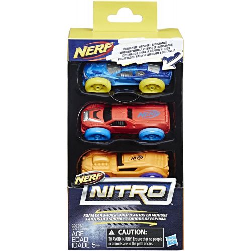 너프 Nerf Nitro Foam Car 3-Pack (Version 2)