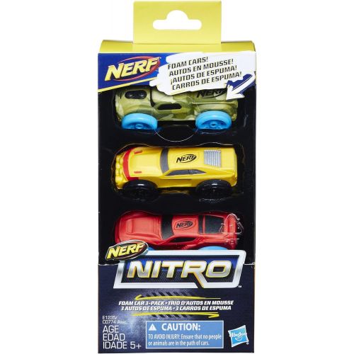 너프 Nerf Nitro Foam Car 3-Pack (Version 7)