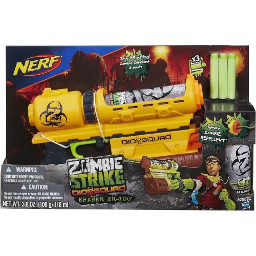 너프 Nerf Zombie Strike Biosquad Zombie Eraser ZR-100 Blaster