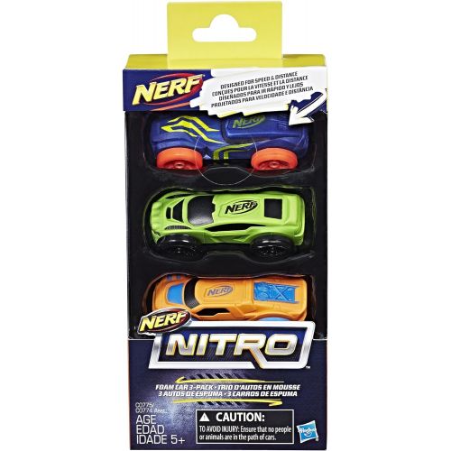 너프 Nerf Nitro Foam Car 3-Pack (Version 1)